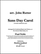 Sans Day Carol Concert Band sheet music cover